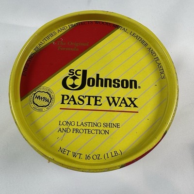 NEW SC Johnson Paste Wax The Original Formula, 16 oz (1 lb) Discontinued Full