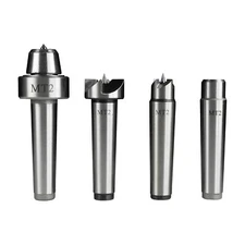 HFS(R) 4 Piece Wood Lathe Center Set For #2 Mt