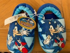 Josmo Sonic the Hedgehog Slippers 7-8 Toddler NIP
