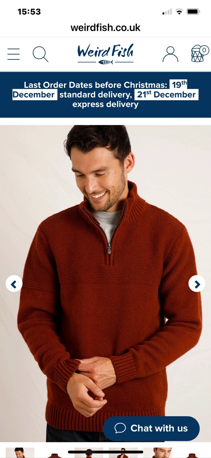 Weird Fish Jumper New Size Medium eBay