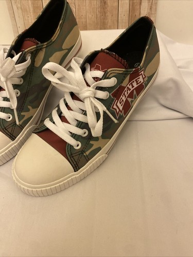 FOCO Mississippi State Low Top Canvas Shoes Sneakers Womens Size 11 Camo Green - Picture 3 of 7
