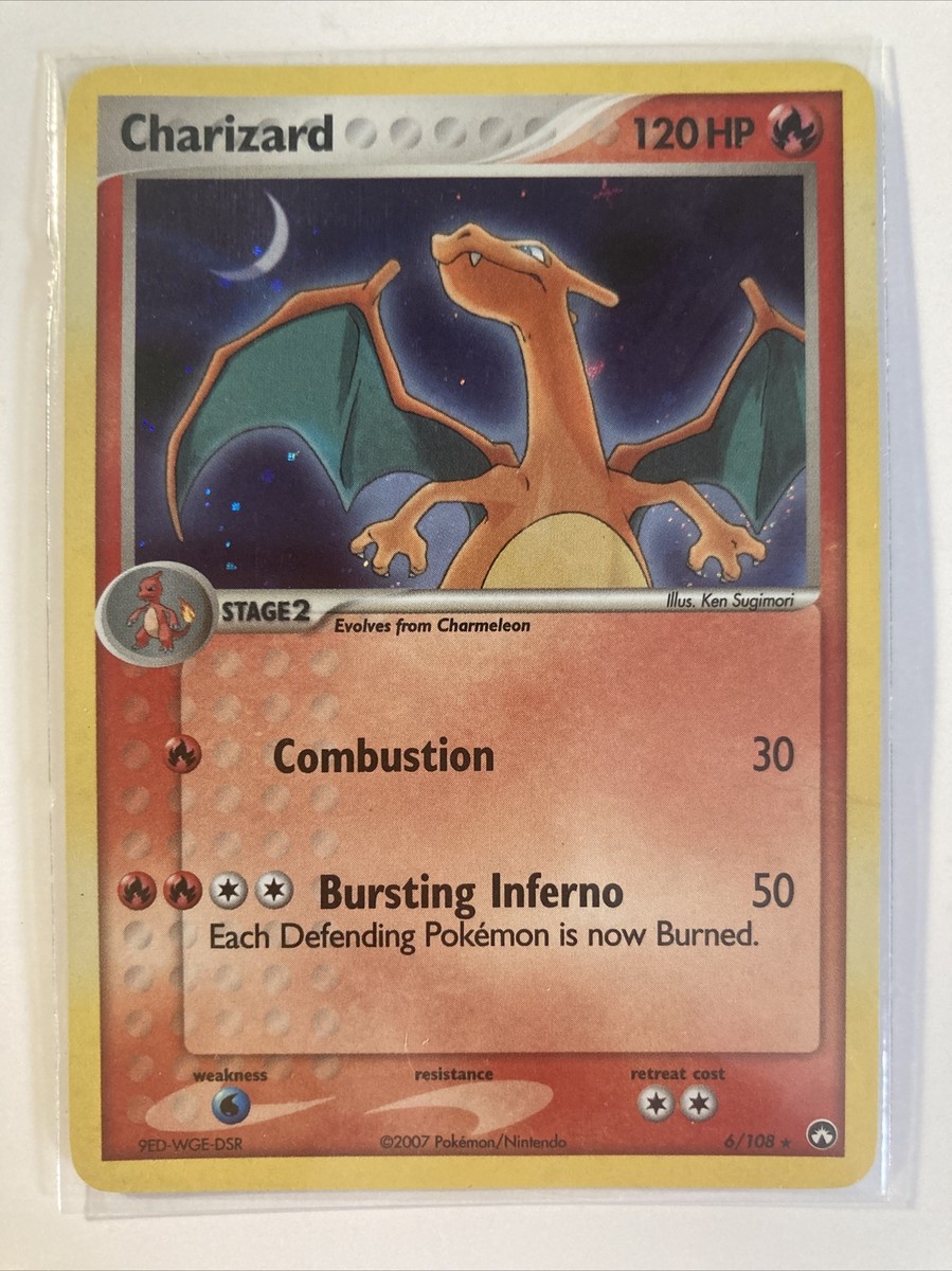 Pokémon TCG Charizard 6/108 ex Power Keepers Holo LP | eBay