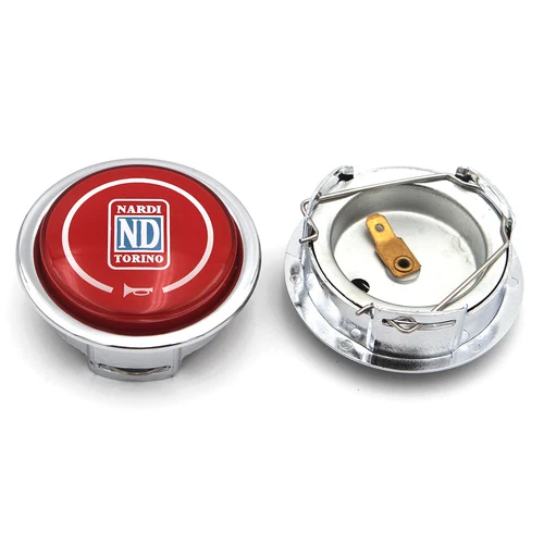 Nardi Red Italy Torino Steering Wheel Horn Button Classic Single Universal - Picture 5 of 6