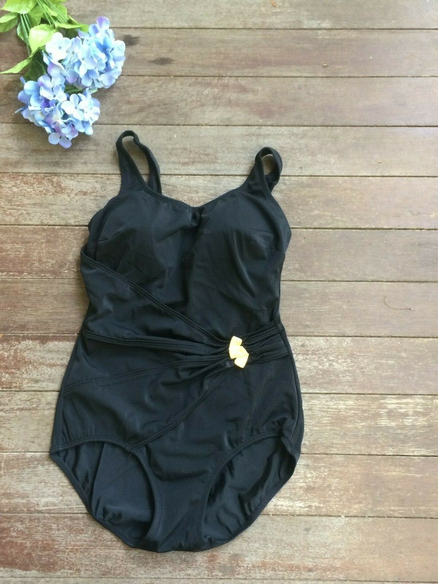 Maillot De Bain Une Pièce Roxanne Noir Taille 36C - Occasion Très Bon état