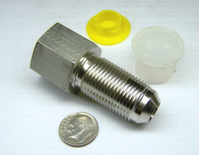 PARKER 8WGTX-SS NEW SS CONNECTOR 1/2'' MALE 37 FLARE BULKHEAD X 3/8'' FEMALE NPTF