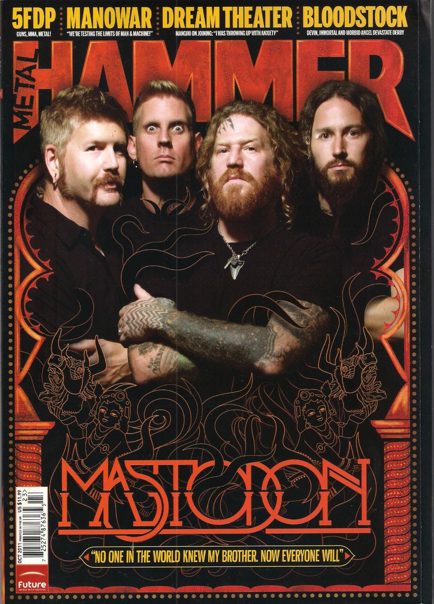 ［レア］MASTODON ポスター　l hammer UK 2013 METAL HAMMER UK 223 October 2011 MASTODON + SLIPKNOT POSTER