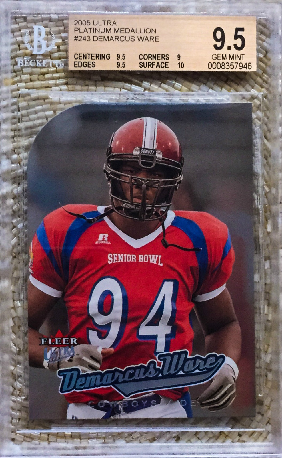 DeMarcus Ware Ultra Platinum Medallion #243 Base