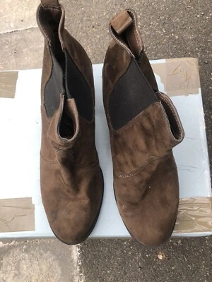 Bottines en daim marron HM taille 41 - Photo 1/4