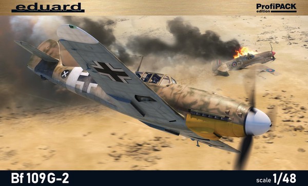 Eduard 82165 Messerschmitt Bf 109G-2- U.A. Nordafrika - Profipack - Kit 1:48-image