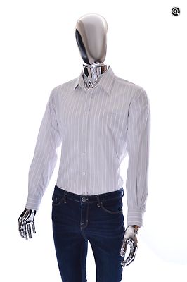 【Saint Laurent】design dress shirt Saint Laurent SS16 Surf Sound Blue Bleached Flannel - Ākaibu Store