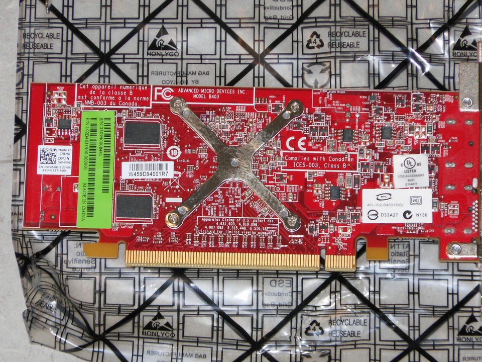  ATI Radeon HD 3450 256MB DDR2 PCI Express DMS-59 Low Profile SFF Video Card  - Image 3 of 3