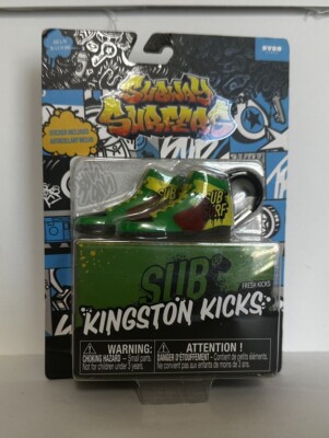 Kingston Kicks Subway Surfers Mini Fresh Kicks Clip Keychain and Sticker