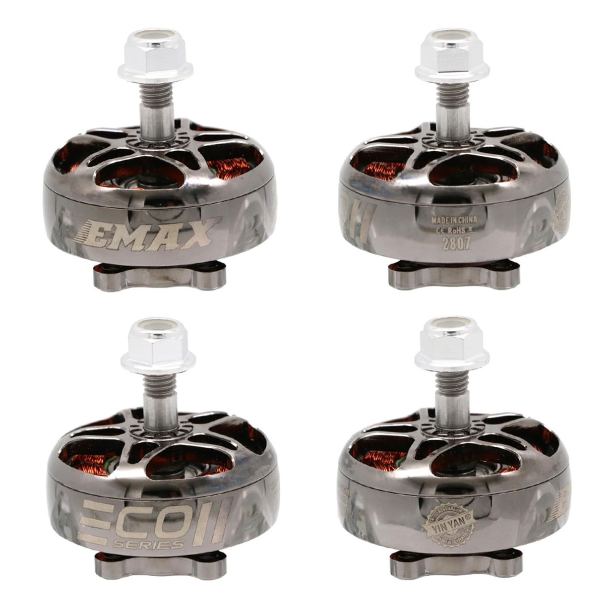 4pcs EMAX ECOII Series ECO II 2807 6S 1300KV 5S 1500KV 4S 1700KV