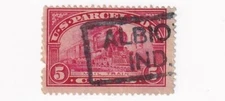 STAMP US SCOTT Q5 "Mail Train" 5 CENT  1912 US PARCEL POST USED FANCY CANCEL-H