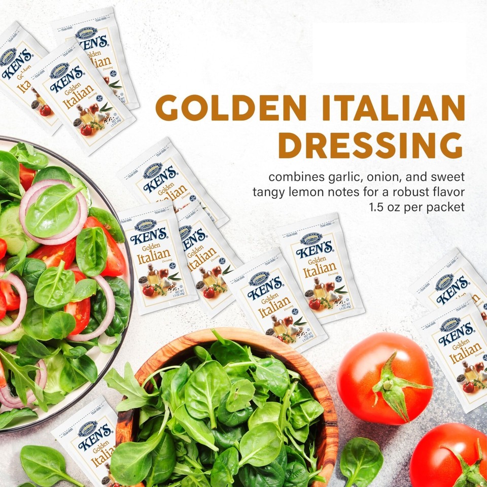 Generic Ken's Golden Italian Dressing 20 Easy Open Salad Italian Dressing eBay