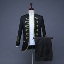 Mens Mess Dress Military Tunic Uniform Court Jacket and Trouers Set Show SPW