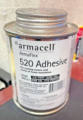 Adhesive, Armaflex, Foam Insulation Adhesive Glue, 520, 1/2 Pint