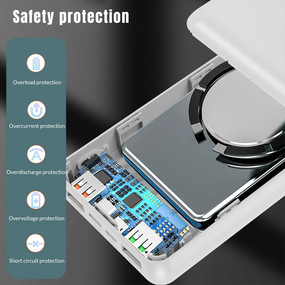 20000mAh Solar Wireless Power Bank Portable Phone Charger  