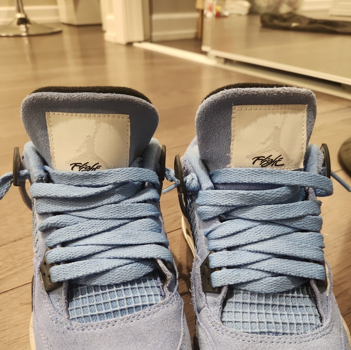 Size 4.5 - Jordan 4 Retro Mid University Blue for sale