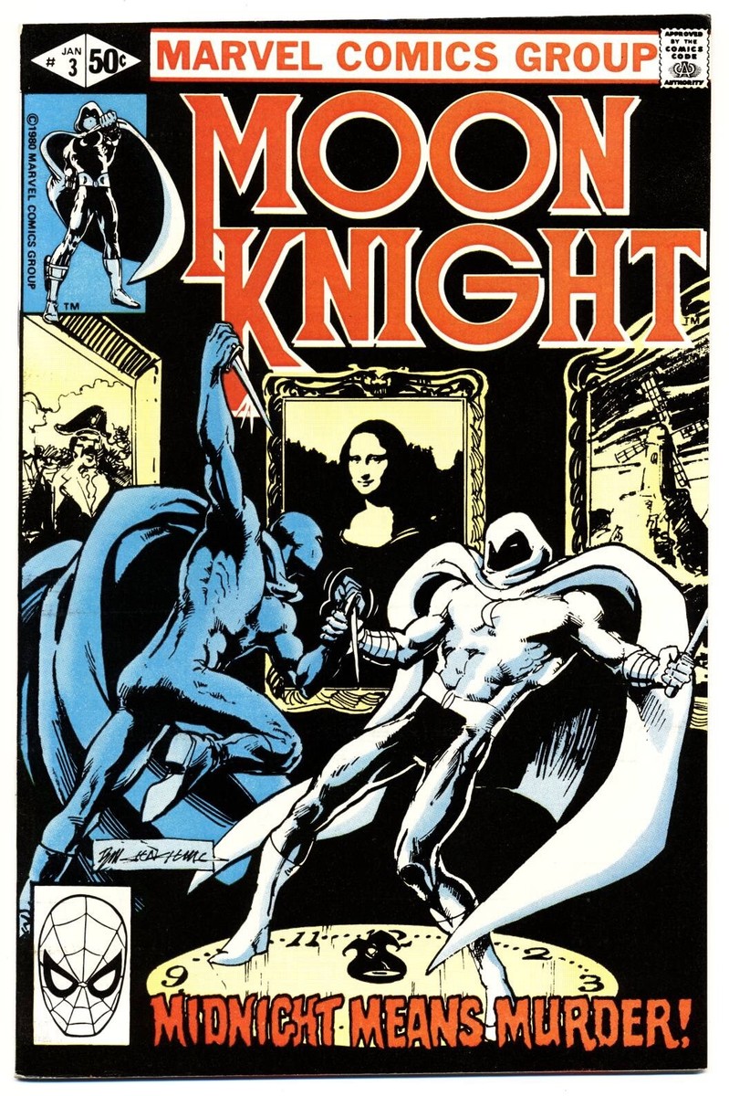 MOON KNIGHT #3 VF/NM, Bill Sienkiewicz-a, 1st Midnight Men, Marvel