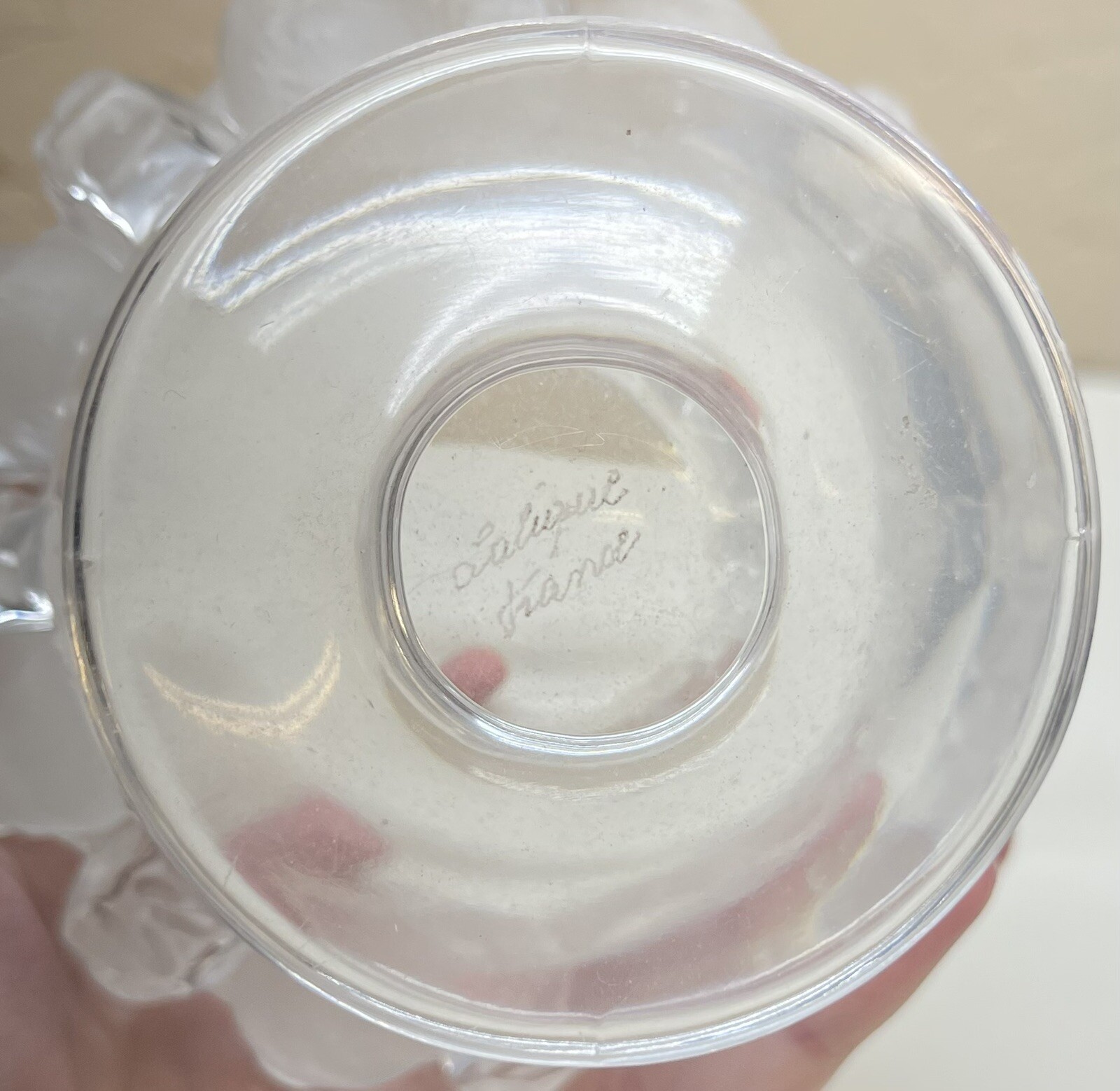 Vintage Lalique Crystal Dampierre Vase Swallow Birds Signed eBay