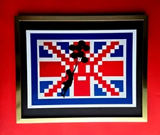 Death NYC Large Framed 16x20in Pop Art Hand Signed GIRL BANKSY INVADER COA