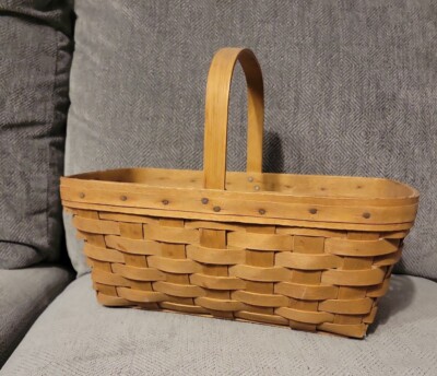 Longaberger 1986 Medium Market Basket Only 🧺 Vintage Stationary