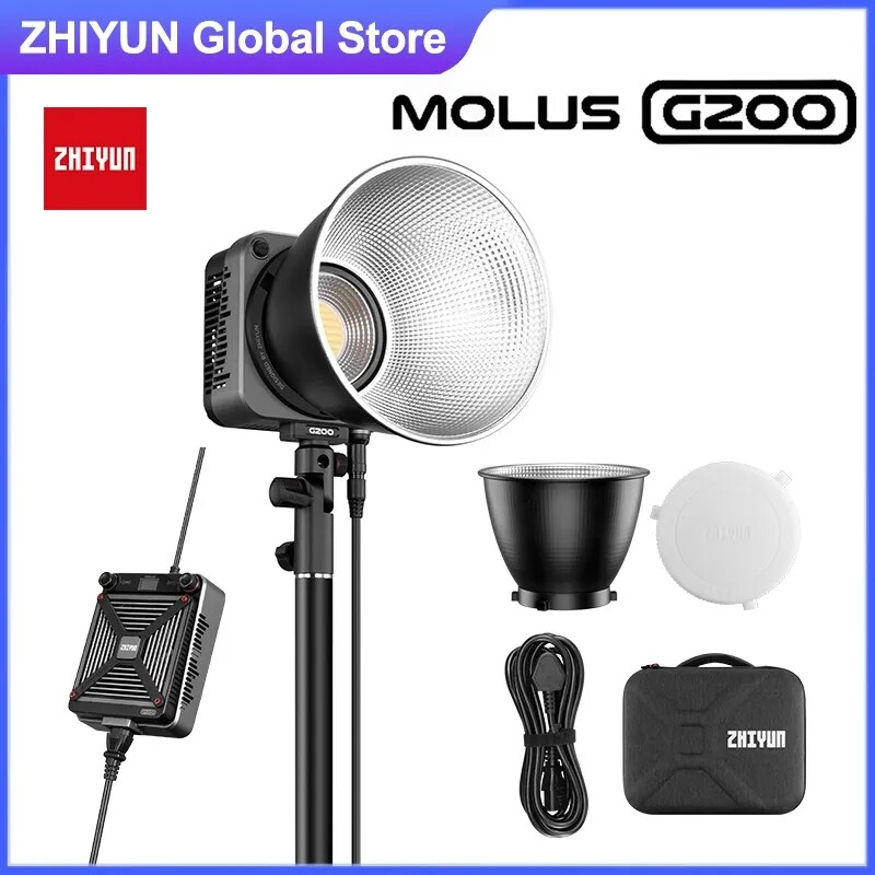ZHIYUN Molus G200 200W Bi-Color 2700K-6500K LED Video COB ZHIYUN Molus G200 200W Bi-Color 2700K-6500K LED Video COB