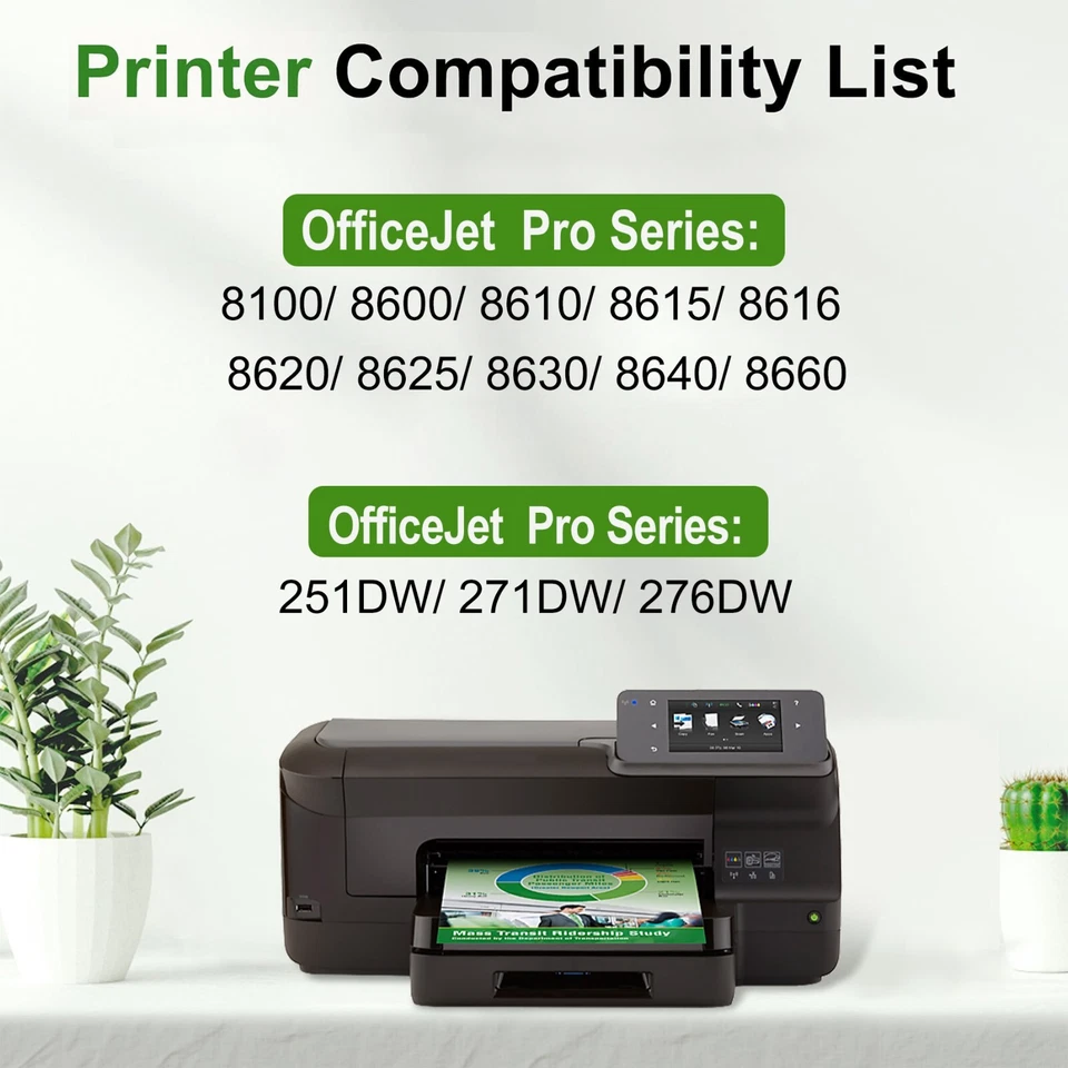 Cartuchos de tinta 12PK 950XL 951XL para HP Officejet Pro 8600 8610 8620 8100 8630 Foto 2 de 4