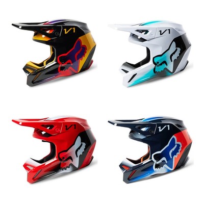 Motocross Helmet Fox Cross Helmet V1 TOXYK MX Cross Offroad Offroad Helmet Enduro