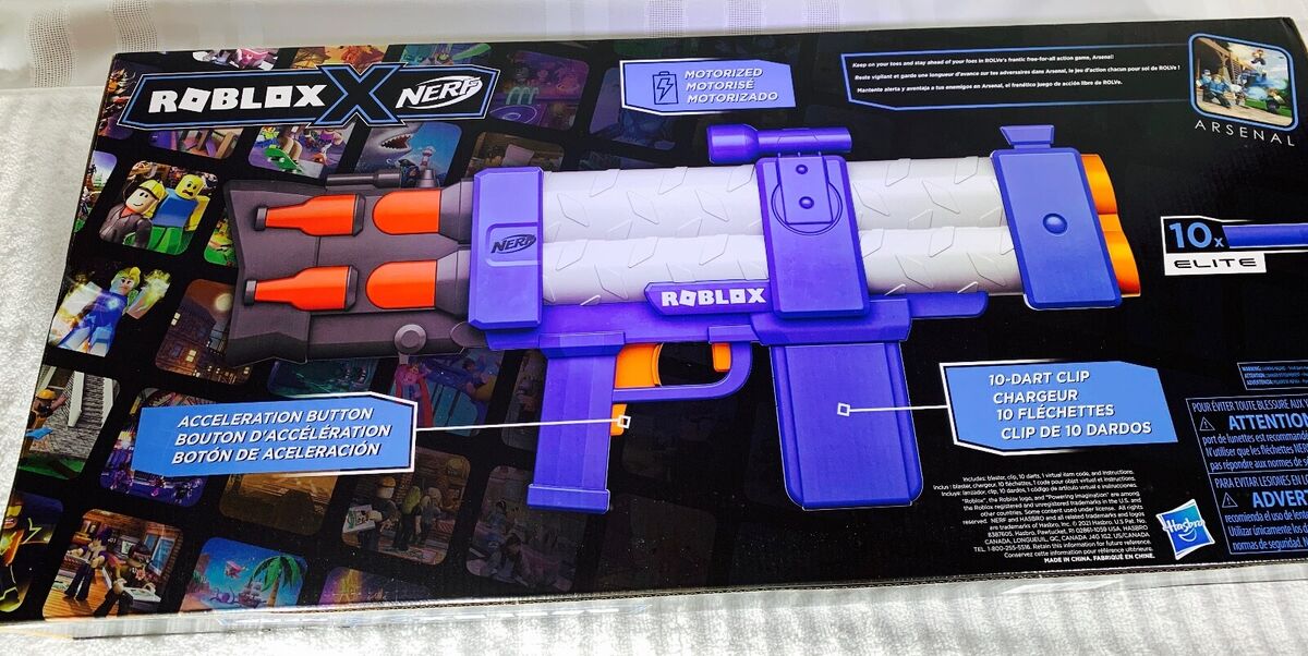 NERF Roblox Arsenal: Pulse Laser Motorized Dart Blaster, 10 Elite