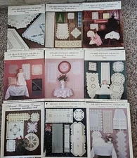 Lot of 9 Award-Winning Designs in Hardanger Embroidery 1979 1981-1985, 1994 1996