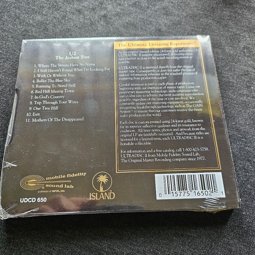 U2/ザ・ヨシュア・トゥリー［MFSL ゴールドディスク］輸入盤国内仕様 New U2 THE JOSHUA TREE MFSL GOLD CD FACTORY SEALED Mobile Fidelity