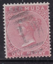 Bermuda 1886 Victoria 1d Fine Used SG 23 VGC
