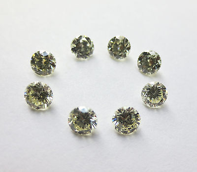 10 stones 1.3mm J color SI or better ROUND BRILLIANT Full Cut POLISHED DIAMONDS
