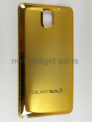 New Gold Chrome Mirror Battery  Back Cover For Samsung Galaxy note 3 N9000 US FL