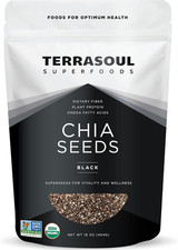 Organic Black Chia, 16 Oz - Chia Seeds  Superseed Boost for Energy  Wellness