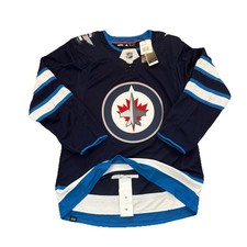 Winnipeg Jets Jersey Medium 50 Mens Blue Fight Strap Blue 
