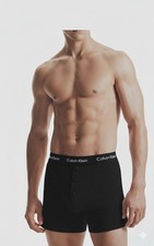Image of 3X Large Calvin Klein Men Cotton Button Fly Boxer Briefs -White/Black/Grey New