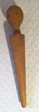 Vintage Wood Pestle, Antique Cone Wooden Mudd...