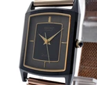 New Batt [EXC+5] Vintage Seiko Dolce 9521-5200 Black Gold Qz Men's Watch JAPAN