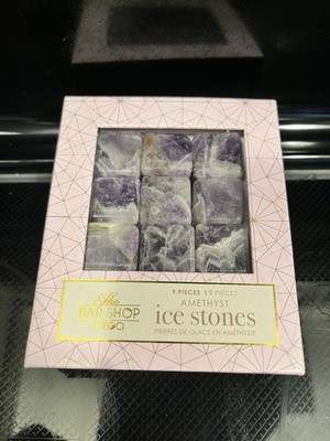 Amethyst Whiskey Stones Gifts - Bourbon Drink Ice Cubes Stone Ice Cubes
