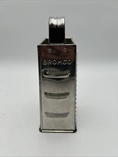 Vintage Bromco 4-Sided Metal Box Cheese Grater / Vegetable Shredder