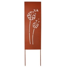 UNUS Gartenstecker Pusteblumen, Gartenschild in Rostoptik, dekorativ für Garten