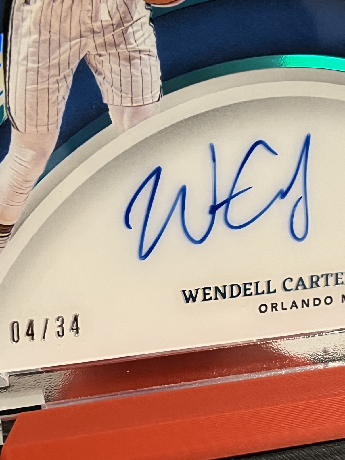 Wendell Carter Jr 2021-22 Immaculate Patch Auto On Card 04/34 Magic view 2