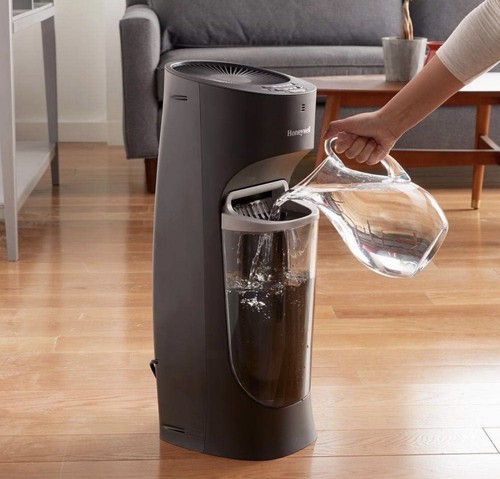 Honeywell Cold Humidity Tower Humidifier, Top Filling, Black Color