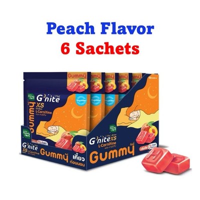 6 Sachets Handy Herb G nite XS Gummies Gummy Peach Flavor