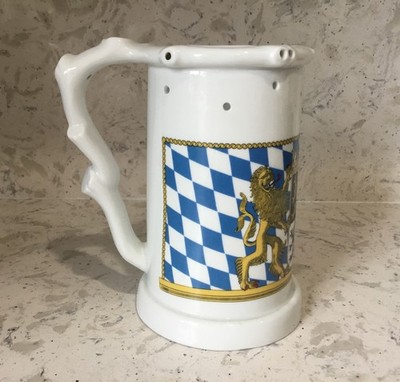 Dr. Merkle Atelier Porcelain Puzzle Beer Stein Handcrafted in Germany 7.5'' Tall
