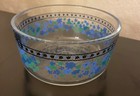 The Pioneer Woman Glass Serving Bowl Blue Floral Round Country Flower Kitchen — photo 6
