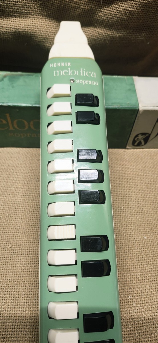 Hohner Melodica Soprano 1960 Green Vintage Musical Instrument High